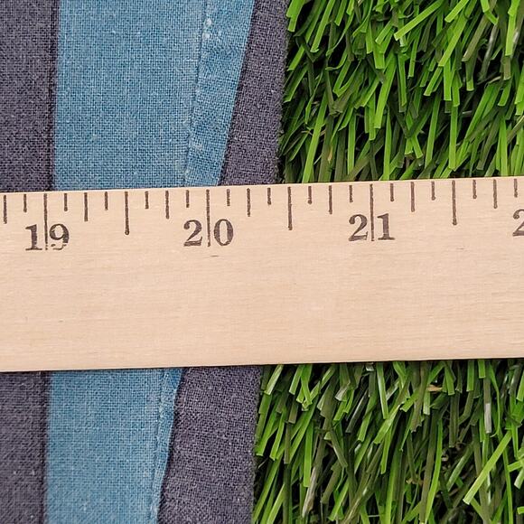 Campus Striped Button Shirt Small 20x28 Disco Hippie Baggy - Picture 9 of 12